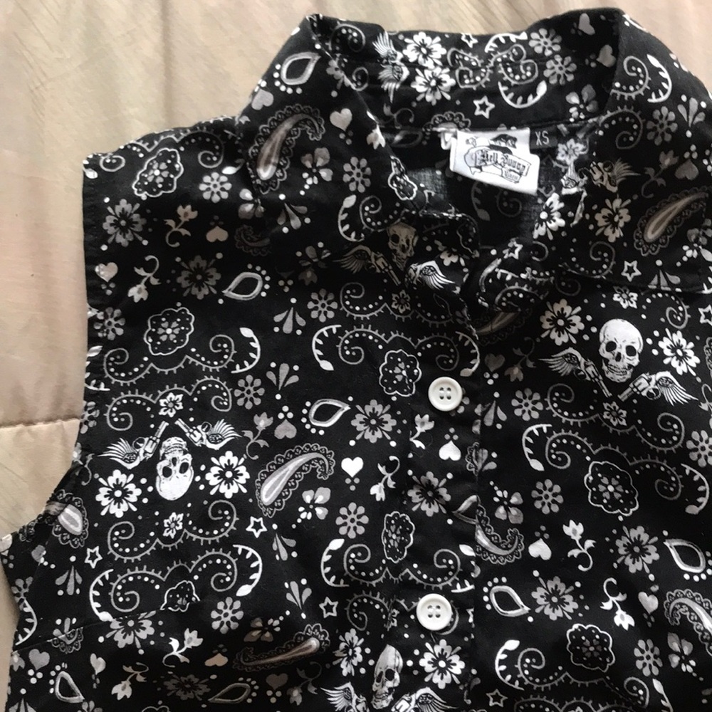 Skull Bandana Crop Top